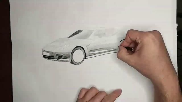 How to draw a car Porsche Panamera смотреть онлайн