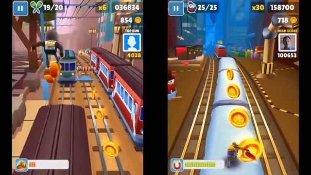 Subway Surfers : Unlocked Teleporter VS Jingles Board Gameplay смотреть онлайн