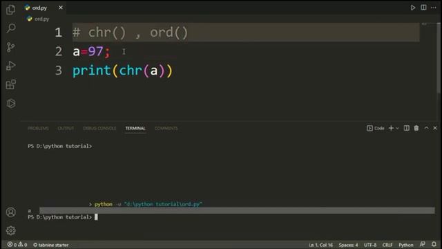 What are Functions of Python | Ord() and Chr() Functions in Python смотреть онлайн