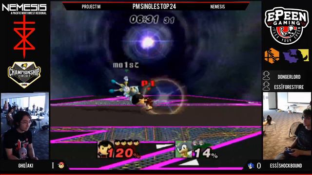 NEMESIS - GHQ | Aki (Ness) Vs. ESS | Shockbound (Sonic) - Project M (Top 24) смотреть онлайн