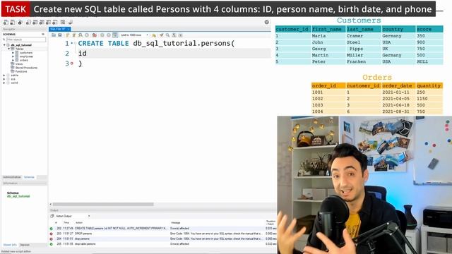 SQL CREATE TABLE - SQL Tutorial #35 смотреть онлайн