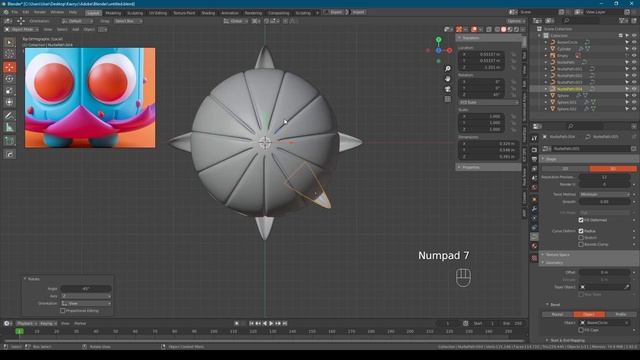 Создаем персонажа Cozy cactus в Blender 2.9 | 3d illustration | blender character смотреть онлайн
