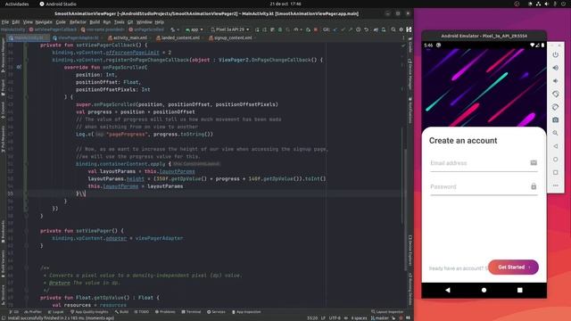 Flutter Animation Challenge ... solved in kotlin смотреть онлайн