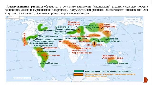 7класс.Тема20. Разнообразие равнин смотреть онлайн