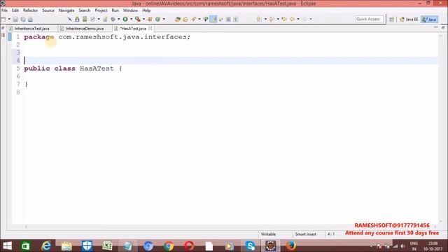 RAMESHSOFT: Has A relationship in java смотреть онлайн