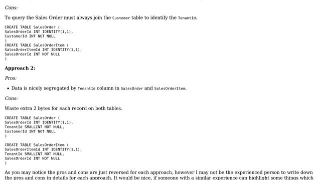 Databases: Multi-Tenant Design with Single DB & Single Schema approach using Sql Server смотреть онлайн