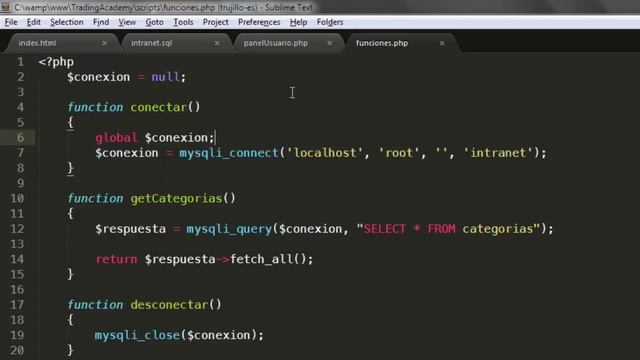 Desarrollo de una Intranet Simple usando PHP y MySQL 03 - Problema con las tildes - Funciones MySQL смотреть онлайн