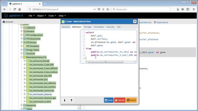 PostgreSQL/PostGIS n°7 - Exploiter les vues matérialisées смотреть онлайн
