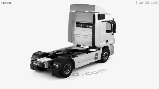 Mercedes-Benz Actros Tractor Truck 2-axle with HQ interior 2009 3D model by Hum3D.com смотреть онлайн