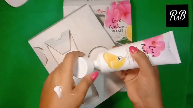 review of Oriflame love nature gift set organic Hibiscus flower and lemon смотреть онлайн