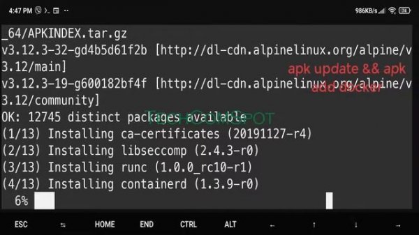 Install Docker CLI - Qemu - Alpine Linux - Termux - Android - No Root - TechComSpot - Free