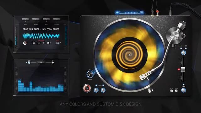 Audio React DJ Turntable Music Visualizer | After Effects Template смотреть онлайн