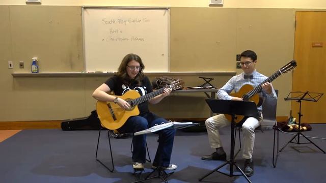 Christopher Adams and Melody Sheppard - Cuba by Isaac Albéniz, SBGS Open Mic August 2018 смотреть онлайн
