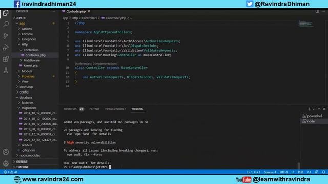 Install and Configure Laravel Jet stream and Breeze | Laravel Jetstream and Breeze installation смотреть онлайн
