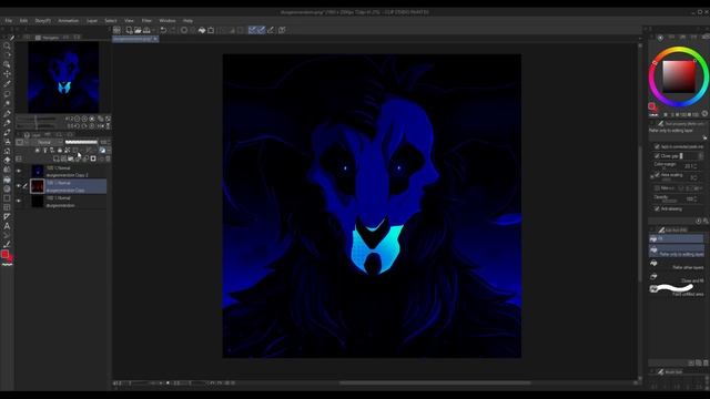 Glitch effect tutorial (Clip Studio Paint) смотреть онлайн