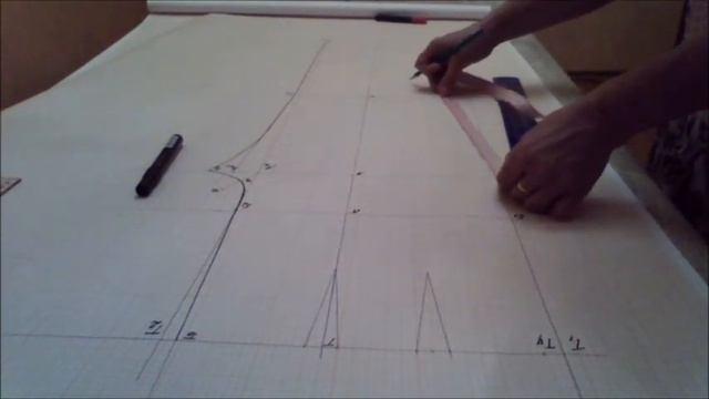 Выкройка женских брюк. Построение чертежа основы смотреть онлайн