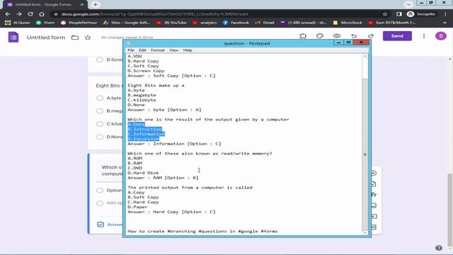 How to create MCQ question paper in google forms смотреть онлайн