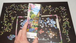 Сборка пазла на 1000 деталей. Как склеить пазл.