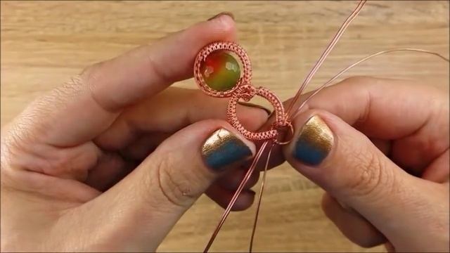 Wire Wrap Tutorial CALLIGRAPHY PENDANT смотреть онлайн