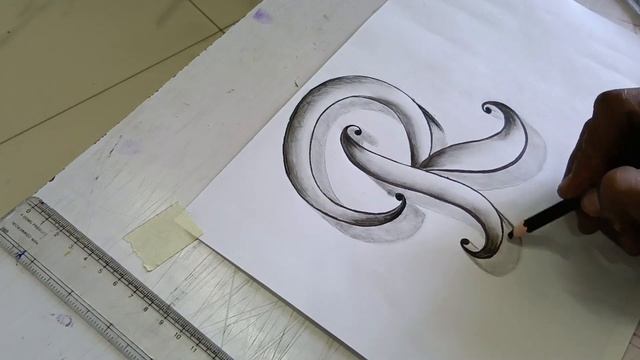 English font - R 3D pencil sketch easy-R artist #viralvideo смотреть онлайн