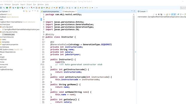 9 Spring Boot REST PART 3 Creating Entity Class смотреть онлайн