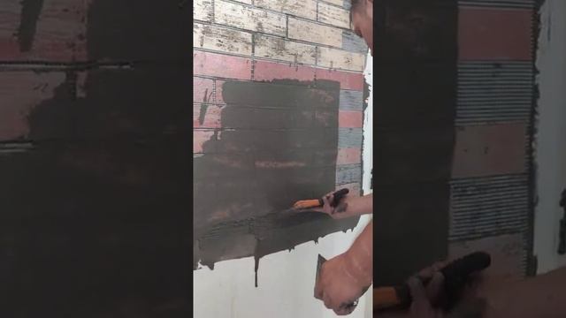 Монтаж гибкий камень кирпич на сетке защитной плонкай смотреть онлайн