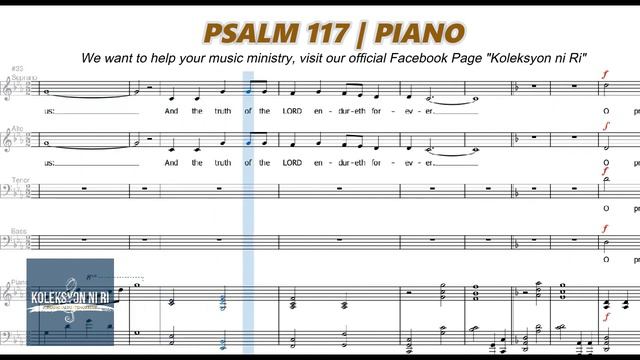 Psalm 117 | Piano | Accompaniment | Lyrics смотреть онлайн