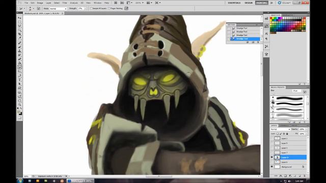 Digital Painting: WoW Warlock in T10. смотреть онлайн