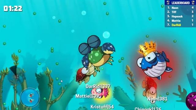 Eatme io Hungry fish fun game Рыбки ио онлайн Скоро новая рыбка! смотреть онлайн