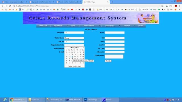 Crime Record Management System in Java смотреть онлайн