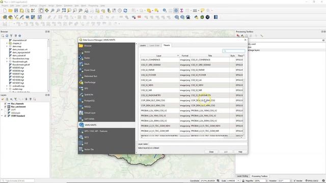 Adding Data from OGC Web Map Services to QGIS смотреть онлайн