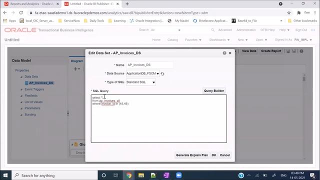 First Report With Oracle Fusion Cloud BI Publisher | Session 1 смотреть онлайн