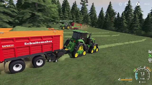 Clover silage with MrsTheCamPeR | Animals on Ellerbach | Farming Simulator 19 | Episode 49 смотреть онлайн