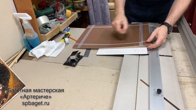 Оформление вышивки в багет