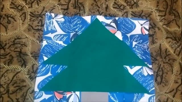 Подушка "Ёлочка" из лоскутов. Новогодний подарок своими руками. смотреть онлайн