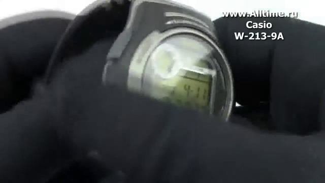 Мужские японские наручные часы Casio W-213-9A смотреть онлайн