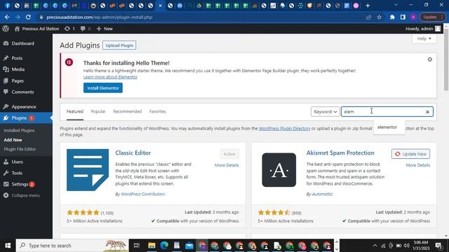 Step 1 - Installing needed theme and plugins (Build a professional website in 6 steps in 2023) смотреть онлайн
