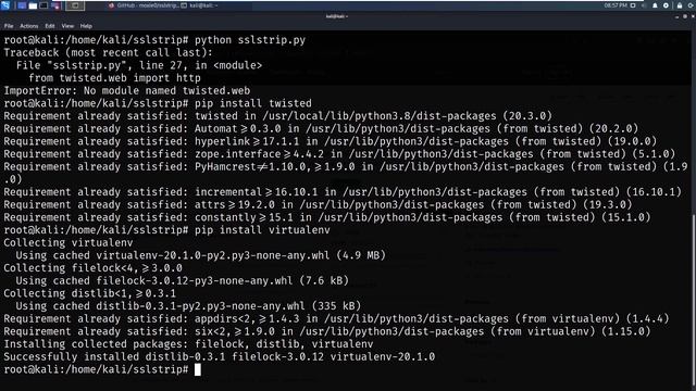 Sslstrip | requirement already satisfied: twisted in /usr/lib/python3/dist-packages (18.9.0) смотреть онлайн