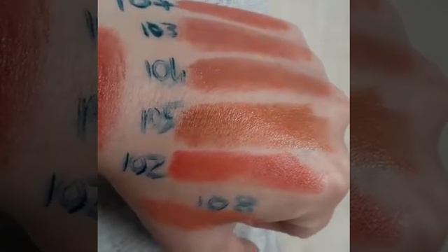 Затест помад Lambre 101-110 смотреть онлайн