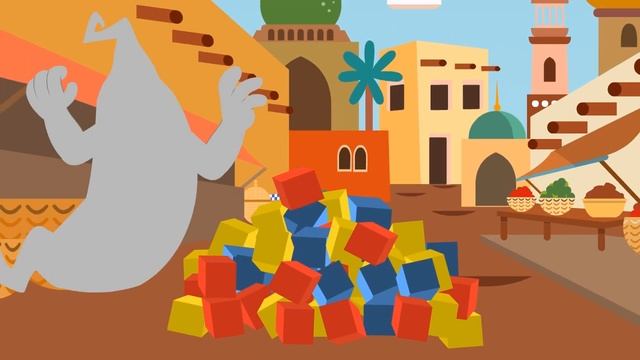 Aladdin and the Magic Lamp - GENIES vs MAGICIAN'S SAUCER - Fairy Tales stories for kids смотреть онлайн