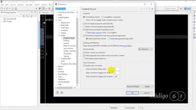 Autocompletar en IDE Eclipse sin CTRL + SPACE - Trucos Eclipse / Tips Eclipse смотреть онлайн