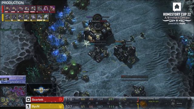 Scarlett's Proxy Hatchery Rush vs. Byun - Starcraft 2 смотреть онлайн
