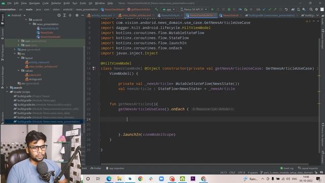 Setup Presentation Layer of News Module ( Hindi ) | #part_4 | Multi-Module Android App | Clean Arch смотреть онлайн