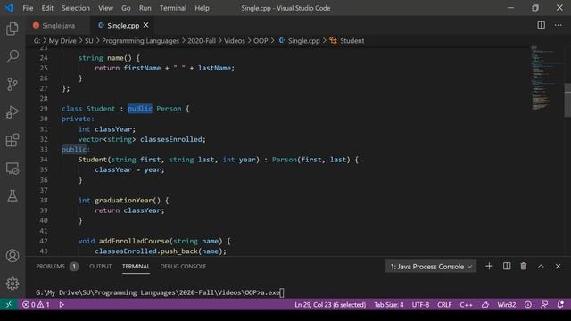 Object-Oriented Programming 1: Single Inheritance смотреть онлайн