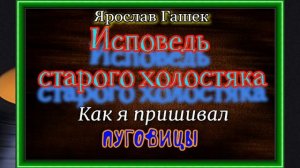 Записки старого холостяка , Как я пришивал пуговицы, Ярослав Гашек, читает Павел Беседин