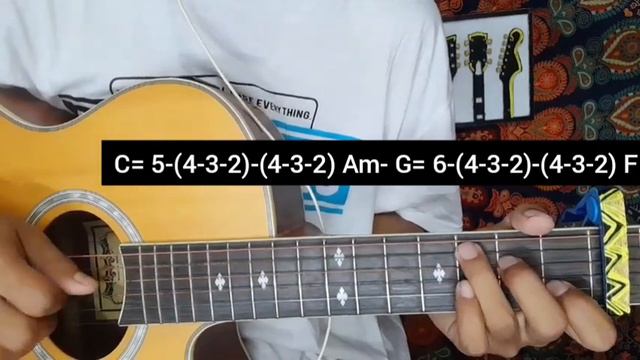 Darauchha Mann - Prabesh Kumar Shrestha | Guitar Lesson | Easy Chords | смотреть онлайн