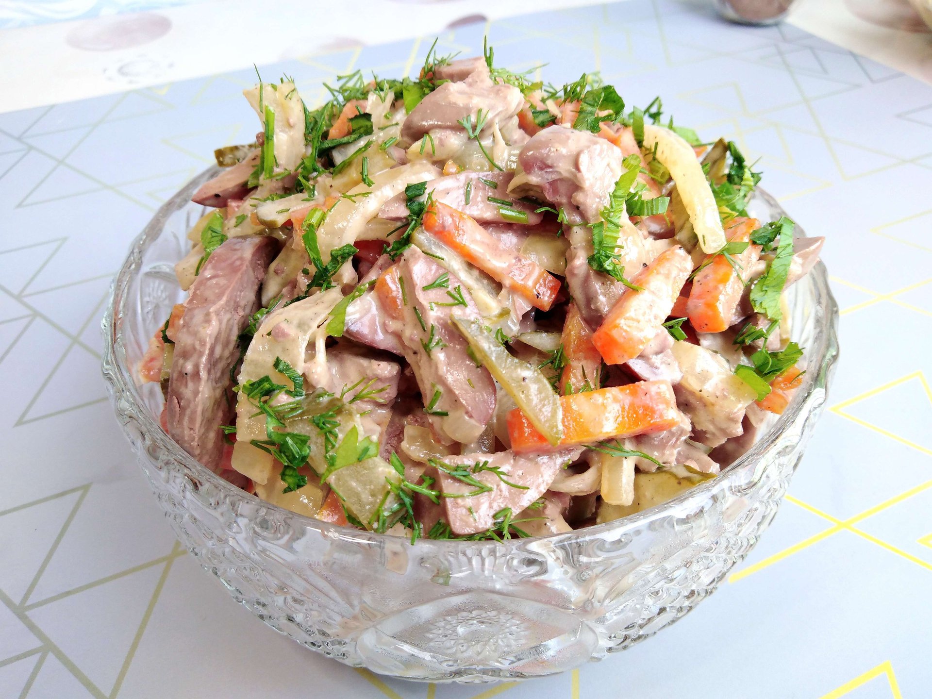 Салат ОБЖОРКА остановиться не возможно!!!!!Салат с Печенью! смотреть онлайн