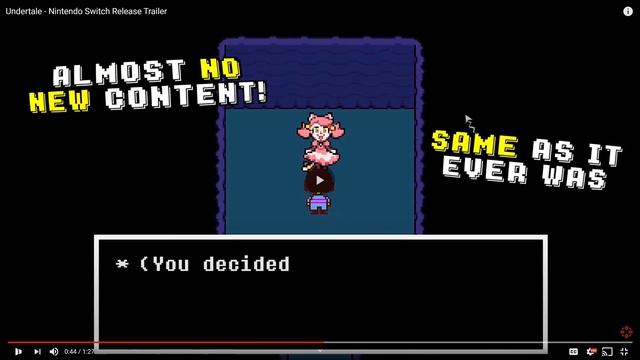 Undertale nintendo switch trailer review! смотреть онлайн