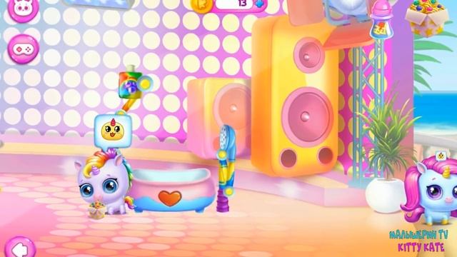 Радужные ЕдИНОРОГИ - Мои МИЛЫЕ виртуальные ПИТОМЦЫ Ухаживаю за малышами в игре Kpopsies