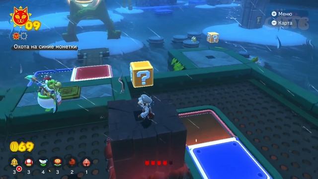 Super Mario 3D World - Boss Battle Super Mario Cat Super Peach Cat VS Goomba Boss 8